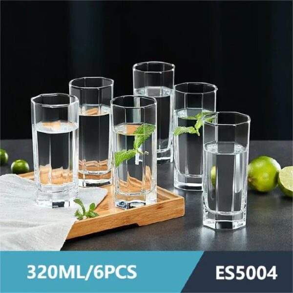 6PCS 320ML High Quality Glass